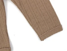 Lil Atelier beaver fur legging pointelle merinould